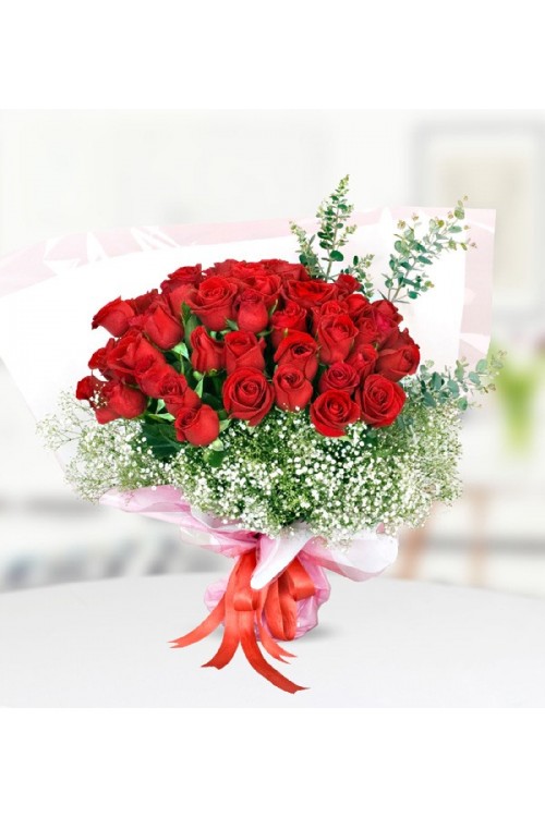 33 Kırmızı Gül Buketi
