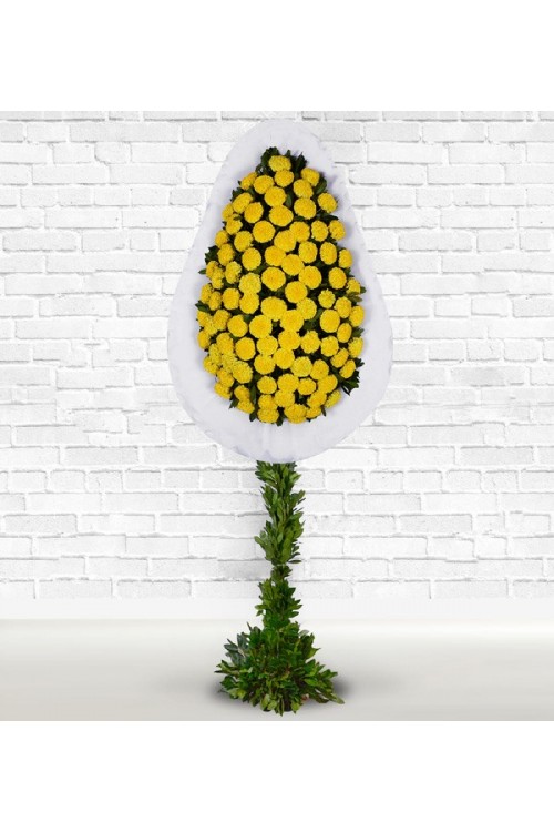 Sarı Cinya Ayaklı Sepet Canlı